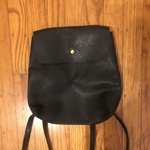 Leather backpack